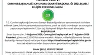 Savunma Sanayii Başkanlığı 13 Bilişim Uzmanı İstihdam Edecek